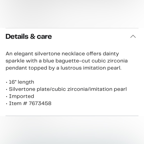 Kate Spade baguette cz & imitation pearl necklace NWT - Picture 3 of 3